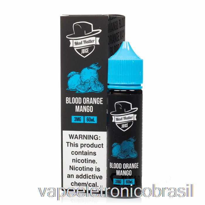 Vape Eletrônico Manga Laranja Sanguínea - Chapeleiro Maluco - 60ml 6mg